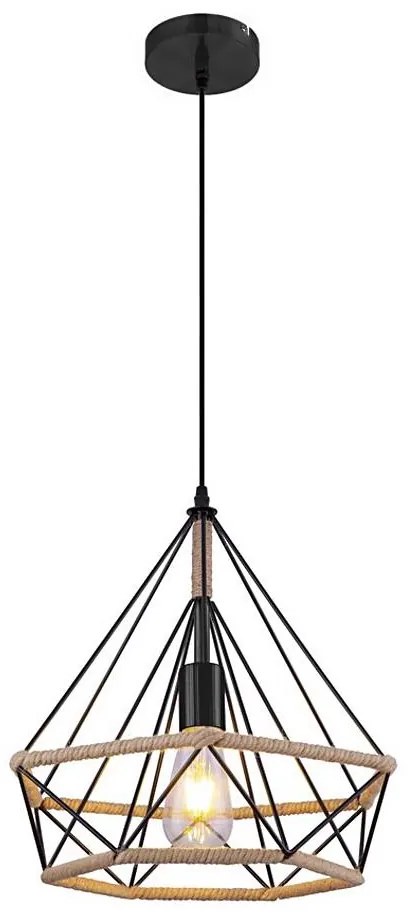 Globo 69029 - Lampadario a sospensione con filo ULLEU 1xE27/60W/230V