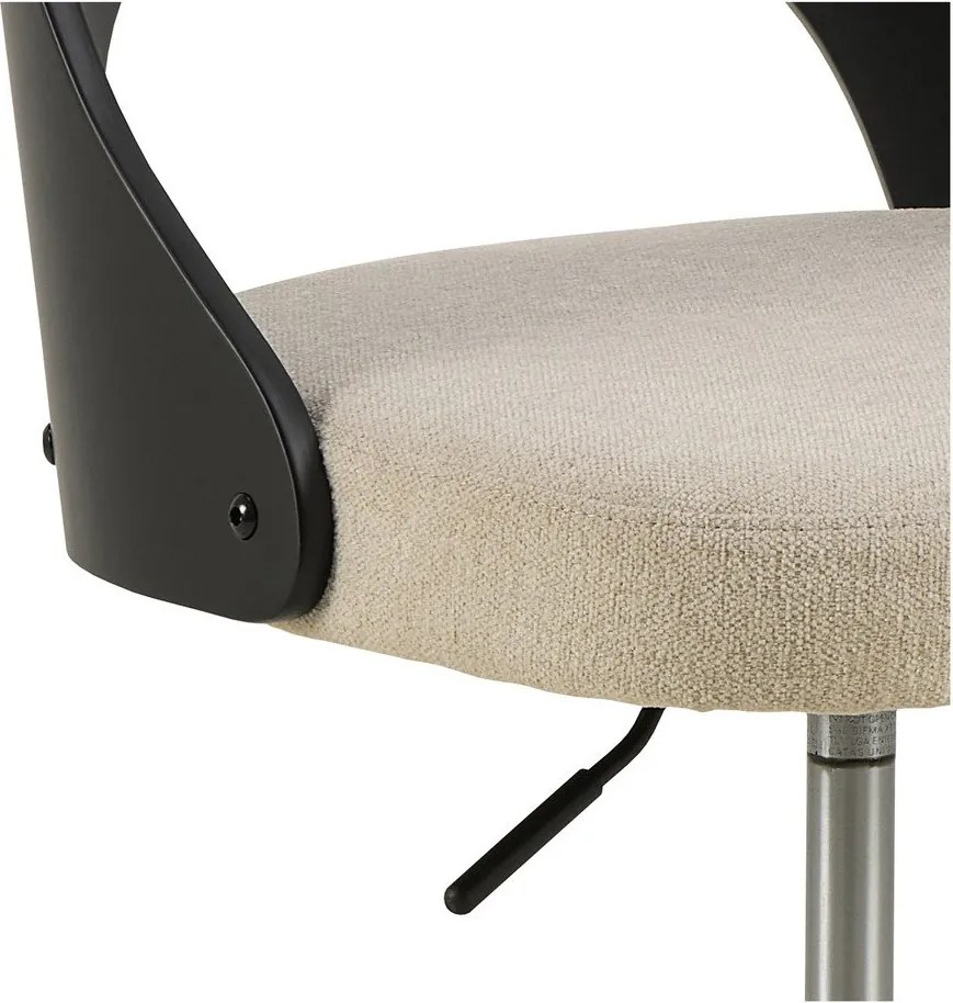 Sedia da ufficio nera/beige Lucy – Actona