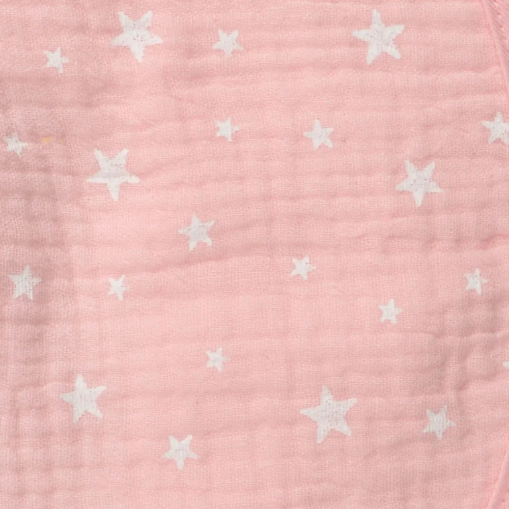 Coperta per neonati in mussola rosa 75x75 cm - Bébé Douceur