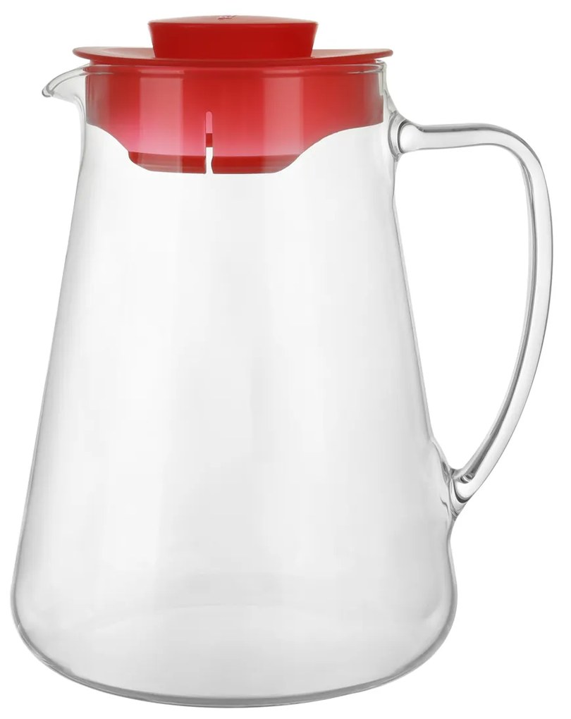 Brocca in vetro 2,5 L con tappo rosso Teo Tescoma