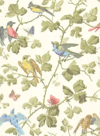 Cole & Son Carta da parati Winter Birds - Multi