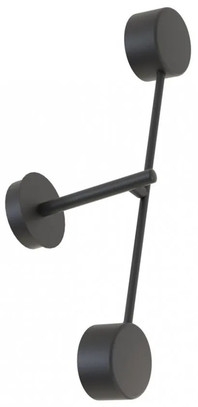 Lampada da parete in acciaio NATSU K2 nero 2xGX53 Colore del corpo Nero