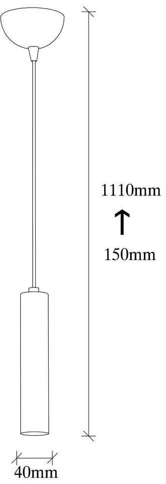 Lampadario dorato ø 4 cm Tempo – Opviq lights