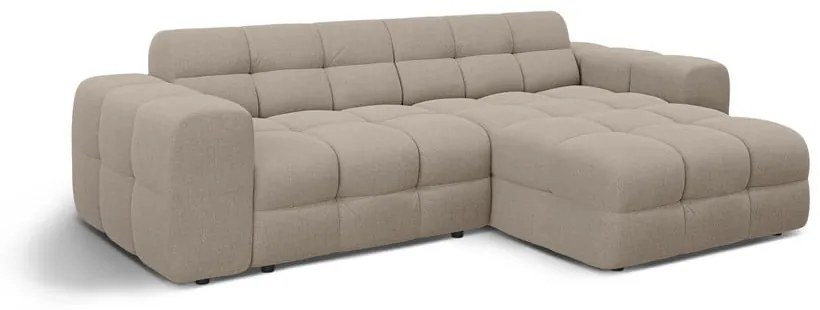 Divano angolare marrone (con penisola a destra/con chaise lounge) Kendal – Micadoni