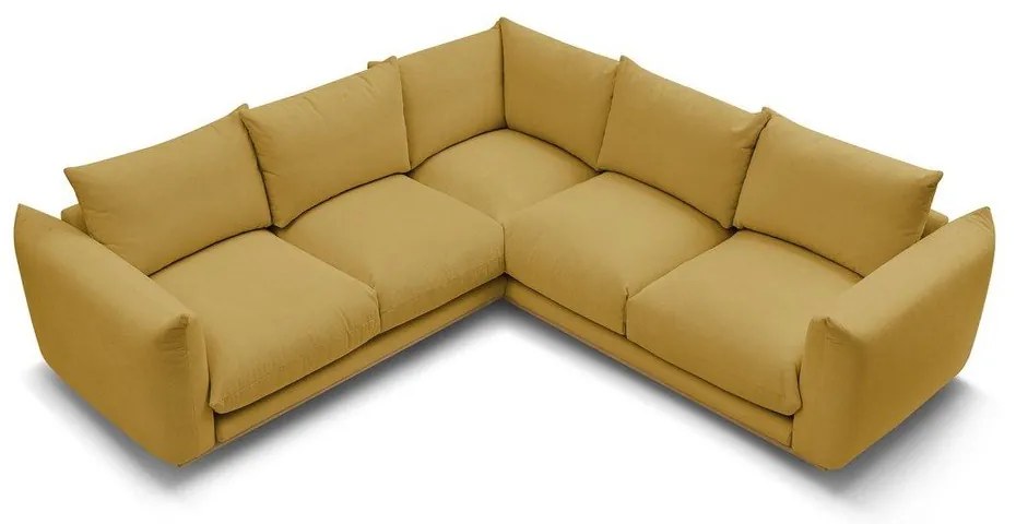 Divano angolare giallo Ernest – Bobochic Paris