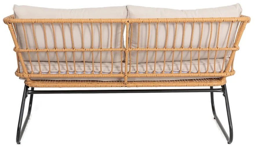 Mobili da giardino in rattan artificiale beige Vistdal - Bonami Essentials