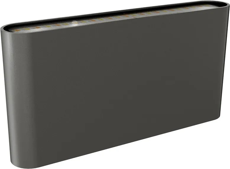 Applique LED 12W Bidirezione IP65 CCT con LED OSRAM - Antracite