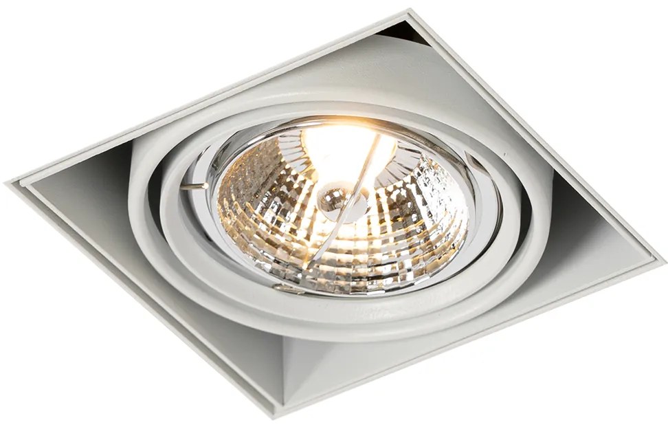 Faretto da incasso bianco GU10 AR70 senza cornice - Oneon