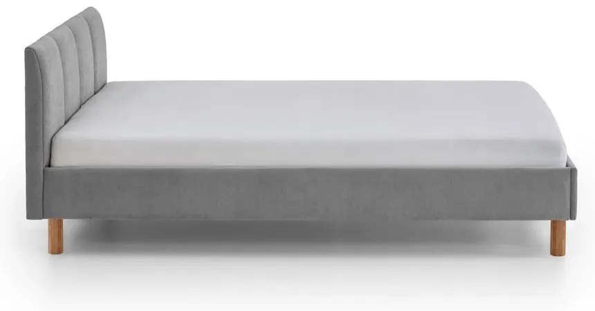 Letto singolo imbottito grigio rete non inclusa 120x200 cm Joker – Meise Möbel