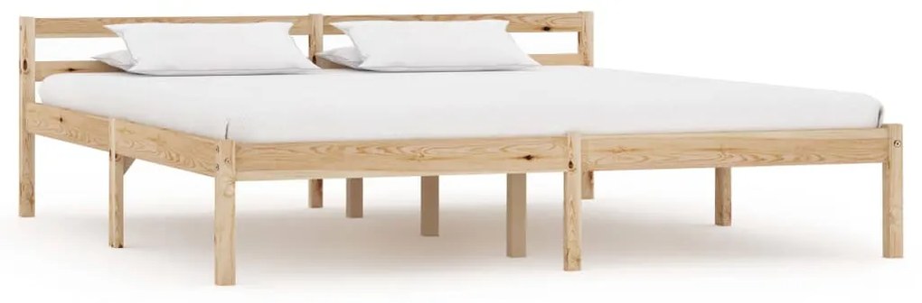 Giroletto Senza Materasso 180x200 Cm İn Legno Massello Di Pino /