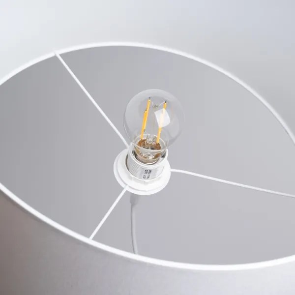 Sollux SL.1404 - Lampadario a sospensione con filo NOVA 1xE27/15W/230V diametro 40 cm bianco