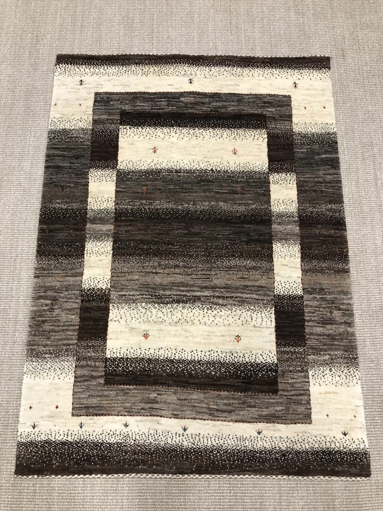 Loribaft Tappeto 100x140 Beige (Iran) Annodato A Mano