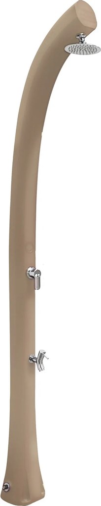 Doccia Solare da Esterno Giardino 26L Miscelatore e Lavapiedi Arkema New Happy Dove gray...