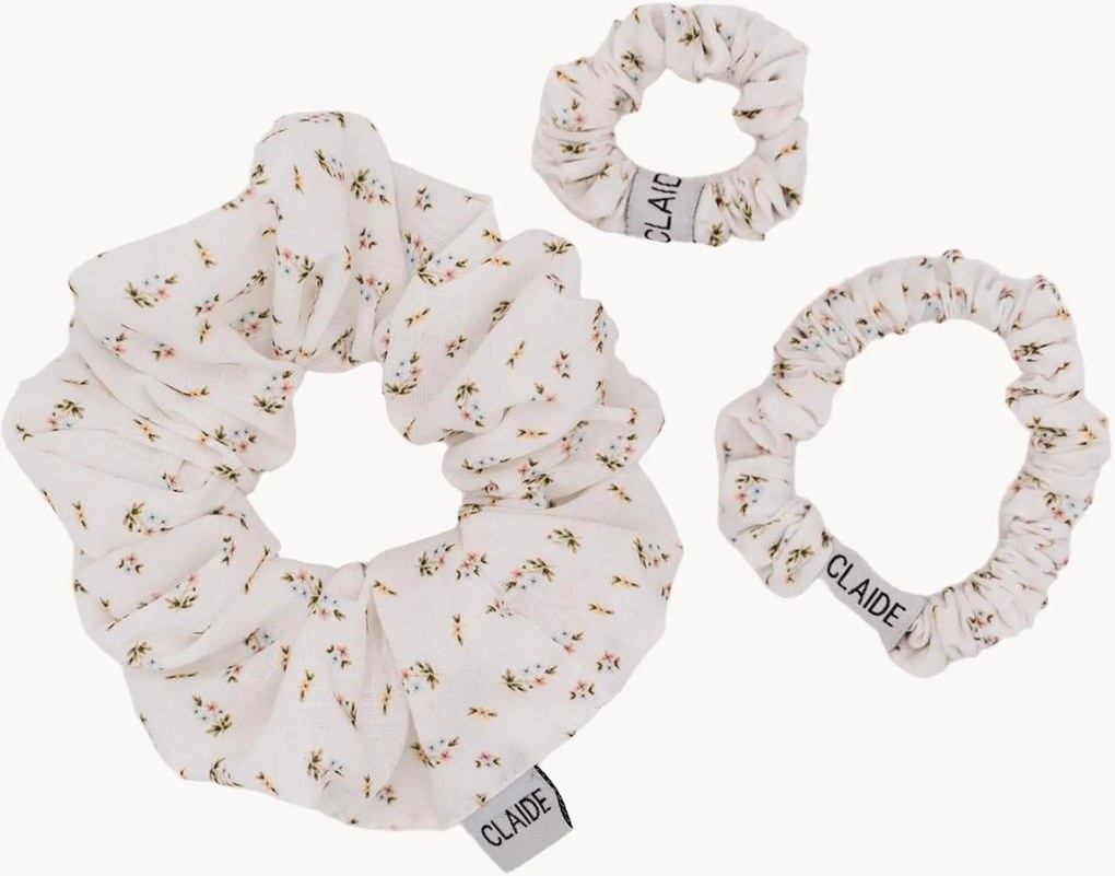 Set di 3 scrunchies fatti a mano Wild Bloom