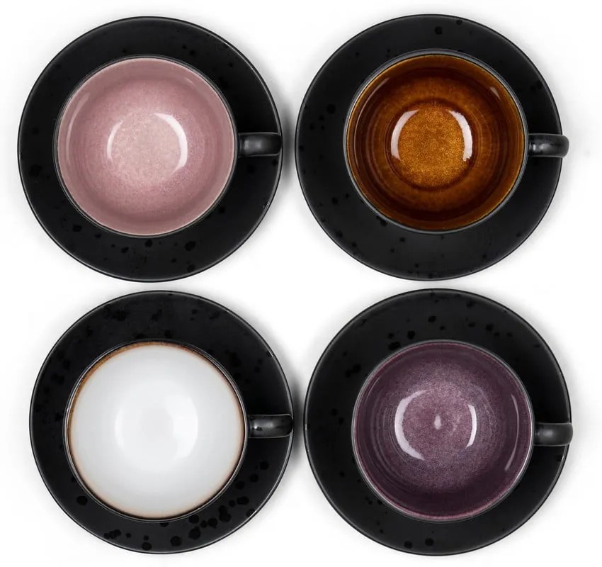 Tazzine in set nere in ceramica 4 pz 240 ml Gastro Black/Mix – Bitz