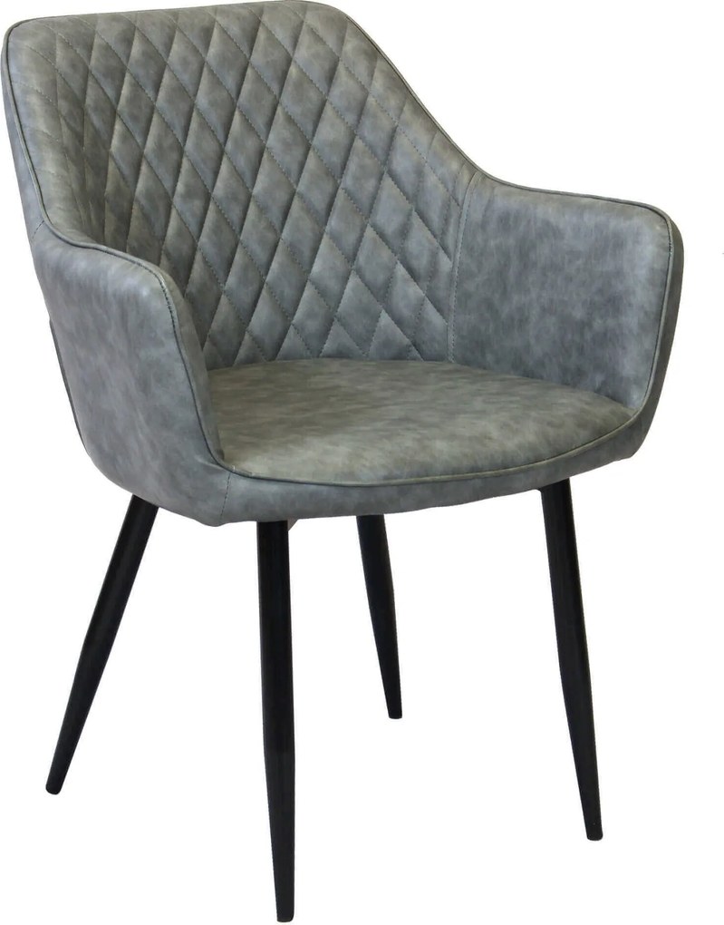 SANDY - poltrona imbottita per sala da pranzo in ecopelle