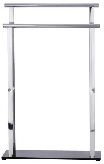 WENKO 22089100 – Appendiabiti LAVA 52 x 81,5 cm acciaio inox/argento/nero