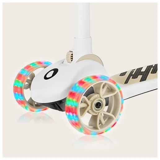 Lionelo - Monopattino 2 in 1 per bambini FRANKY bianco/beige