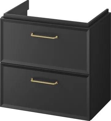 Cersanit S590-100 - Mobile sottolavabo sospeso MILLE SLIM 60x38 cm, nero