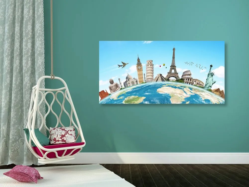 Stampa su tela – Giro del mondo