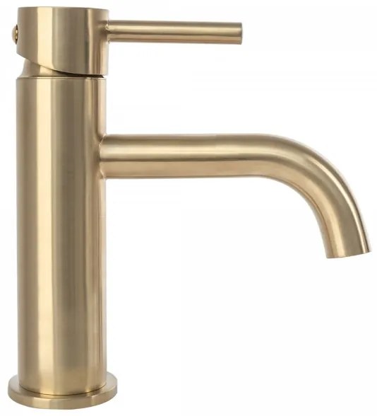 REA-B4527 - Miscelatore per lavabo LUNGO 16,5 cm, oro spazzolato