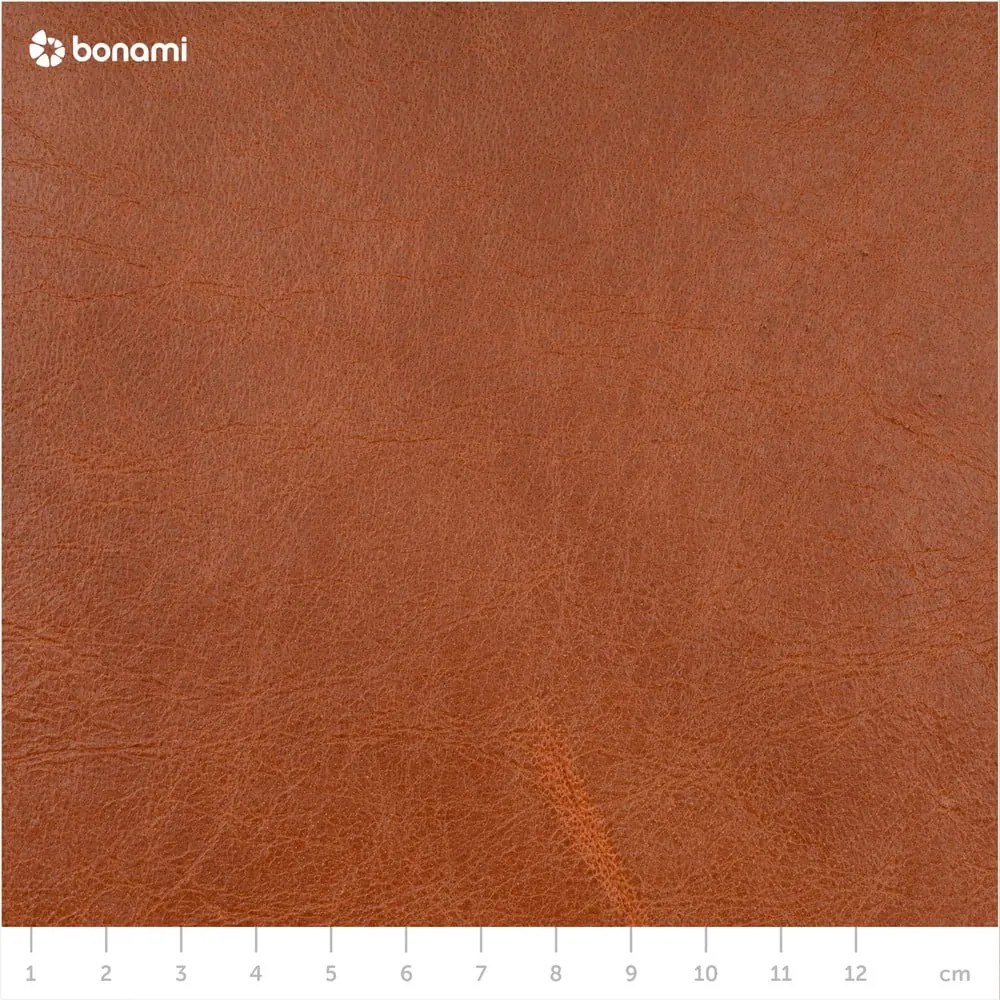 Divano in pelle rosso-marrone, 240 cm Puzo - MESONICA