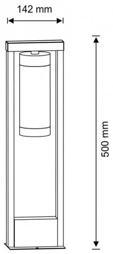 Lampada da esterno SPECTRA 1xE27/10W/230V IP44 50 cm