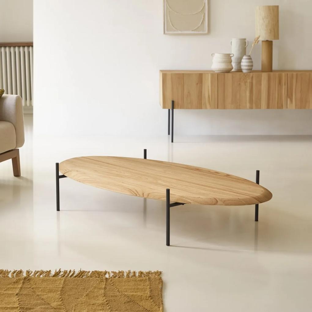 Tikamoon - Tavolino in legno di teak 160 x 80 Honorine