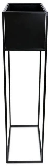 Portafiori 90x44 cm nero