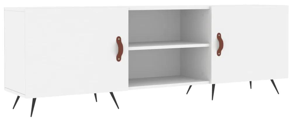Mobile porta tv bianco 150x30x50 cm in legno multistrato