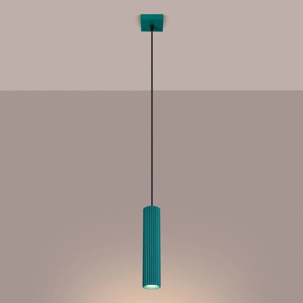 Brilagi - Lampada a sospensione con cavo CRESTO 1xGU10/10W/230V turchese