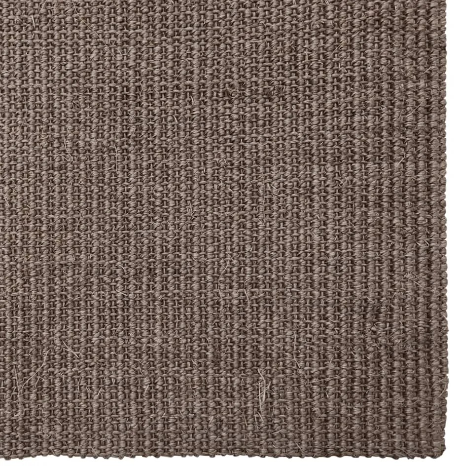 Tappeto in sisal per tiragraffi marrone 66x250 cm