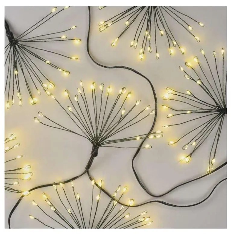 Catena luminosa di Natale 300 LED 5,2+3 m bianco caldo