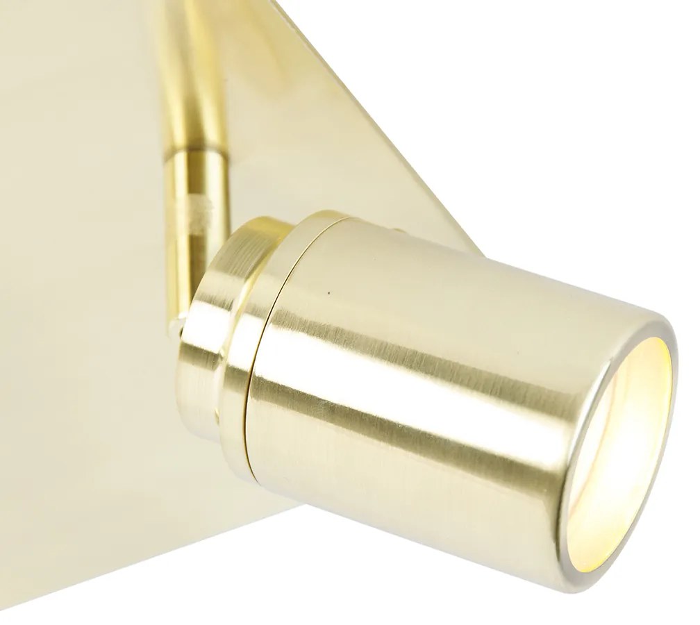 Faretto da bagno moderno in ottone quadrato a 3 luci IP44 - Ducha