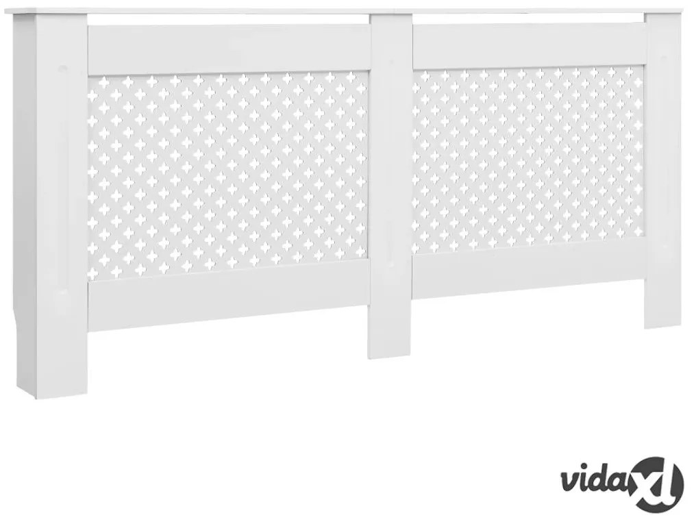 vidaXL Coperture per Radiatori 2 pz Bianche 172x19x81,5 cm in MDF