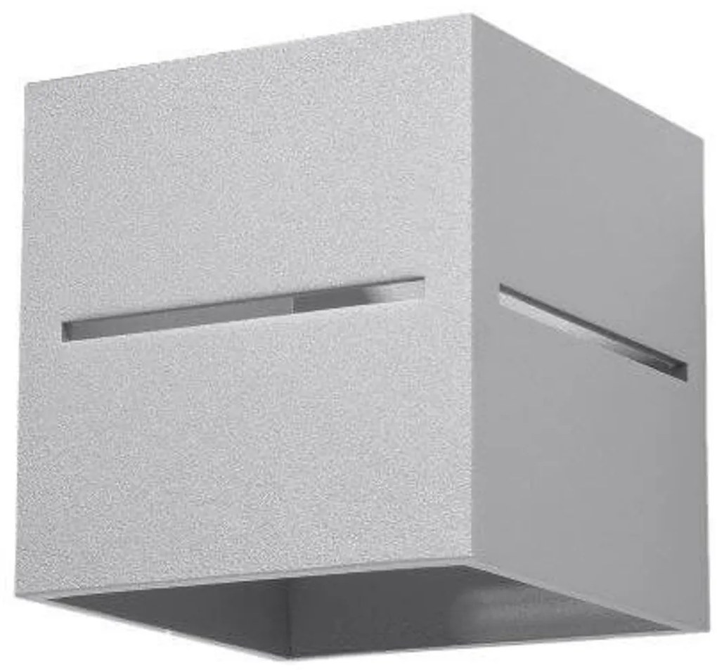 Applique da Parete in Alluminio LOBO G9 Grey Bidirezionale da interno