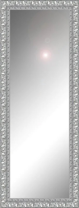 Specchio Forata rettangolare in legno argento foglia 125 x 40 cm