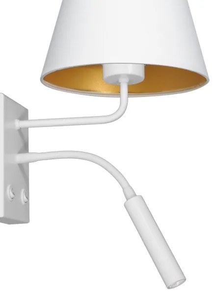 Lampada da parete ARDEN 1xE27/60W+1xG9/8W/230V bianco/oro