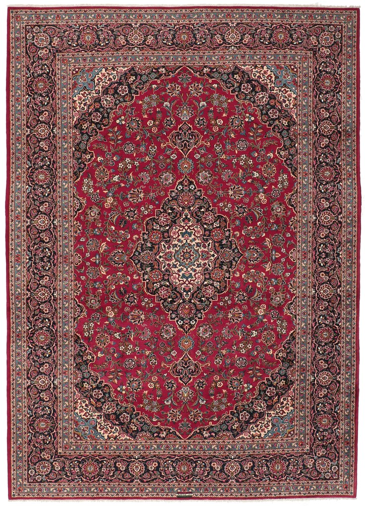 Kashan Tappeto 280 x 390 (Iran) Annodato A Mano