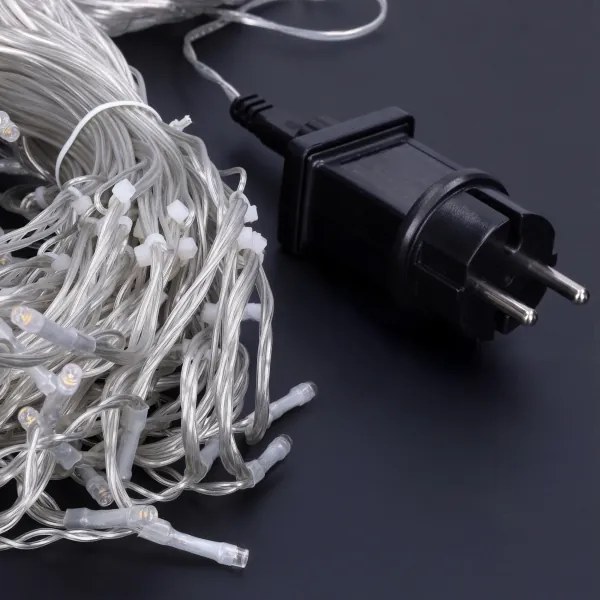 Solight 1V401-WW-LED Tenda natalizia da esterno 360xLED/8 funzioni 15m IP44 bianco caldo