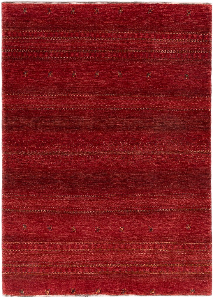 Loribaft Tappeto persiano 140 x 190 Rosso (Iran) Annodato A Mano