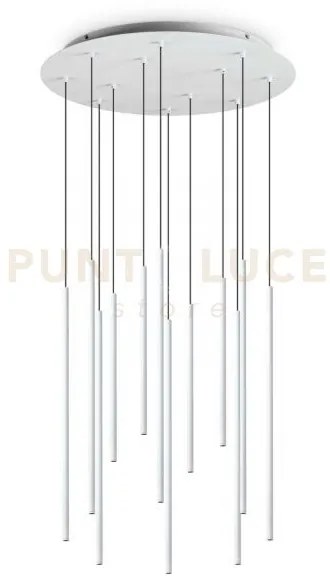 Filo lampadario a sospensione led 3000k 2100lm 19w 60cm bianco