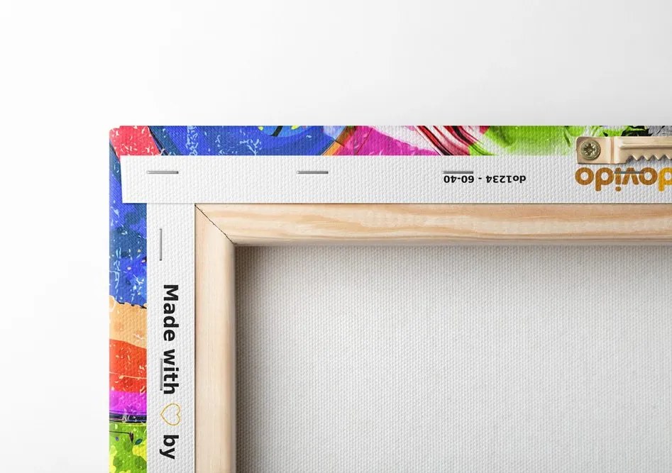Stampa su tela – Teschio artistico colorato