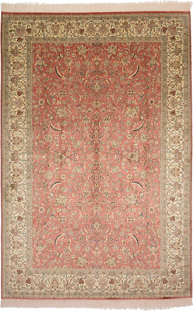 Cashmere Silk Tappeto 280 x 190 (Indian) Annodato A Mano