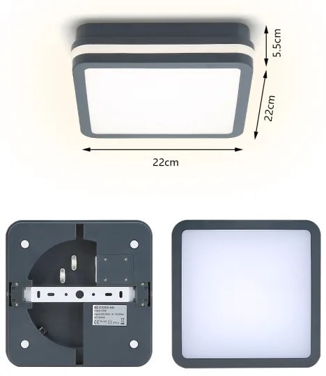 Brilagi - Lampada LED da esterno BENE LED/18W/230V 22x22 cm IP54