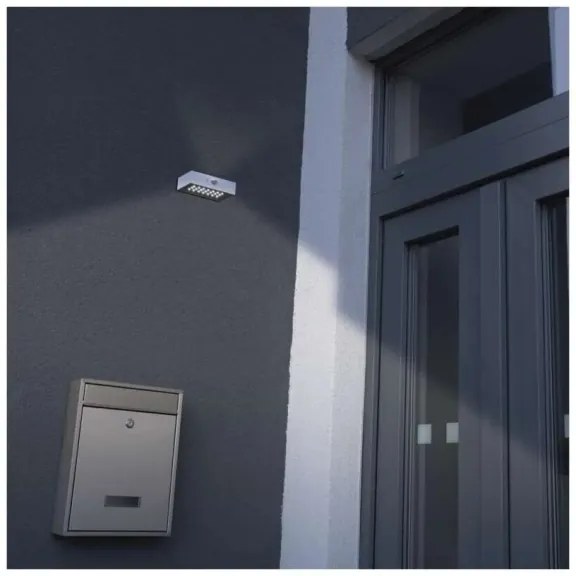 LED Proiettore solare con sensore di movimento LED/3,7V 1200mAh 4000K IP65 bianco