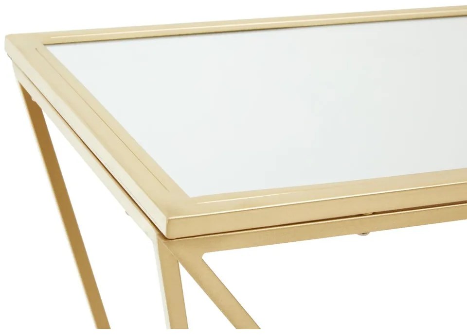 Consolle con piano in vetro oro 40x120 cm Farran - Premier Housewares