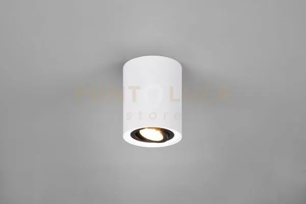 Cookie cilindro spot orientabile bianco + nero d. 9,6cm h. 12,5cm 1...