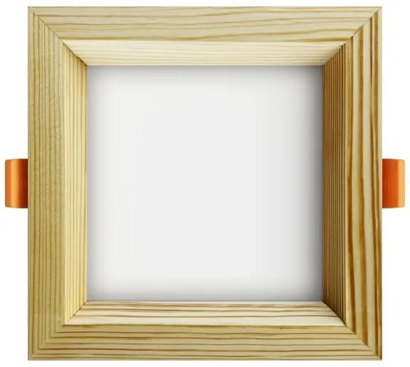 APLED -Lampada LED SQUARE WOODLINE LED/6W/230V 4000K 12x12 cm pino legno solido