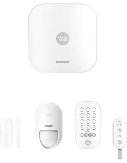 Kit sistema di allarme per casa senza fili Smart  YALE  con sensore di movimento, bianco